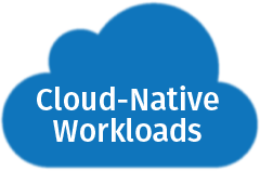 cloud native workloads written in a cloud icon