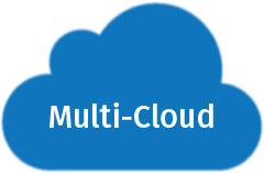 Multi-Cloud Cloud Icon