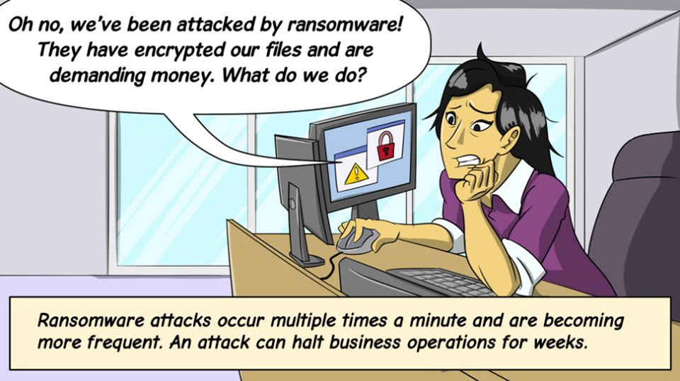ransomware comic strip