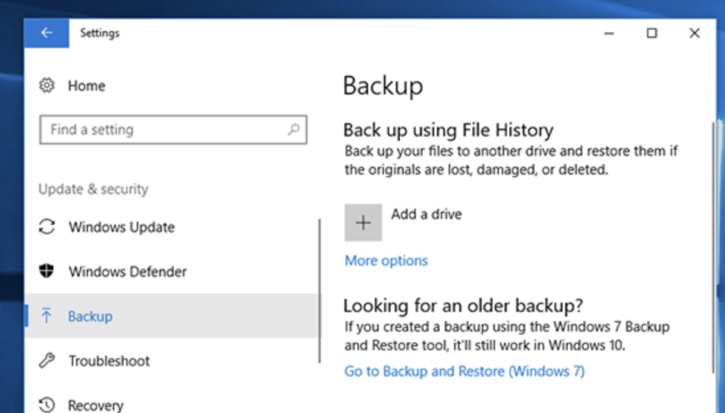 data backup and recovery windows image
