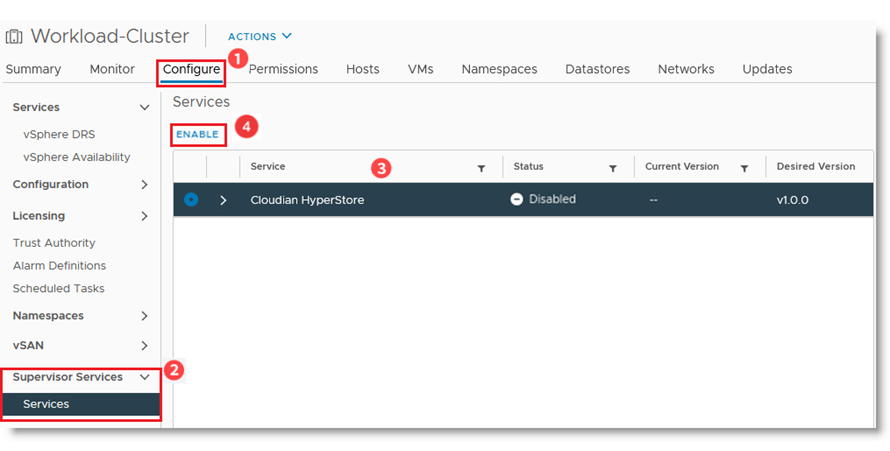 configure workload cluster