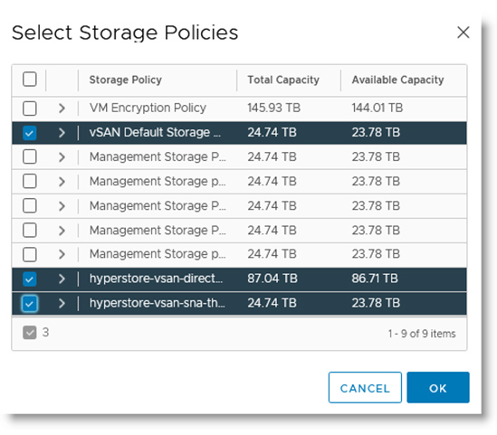 storage policies