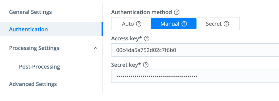 Cribl Manual Authentication